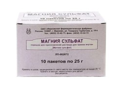 Магния сульфат, порошок для приготовления раствора для приема внутрь 25 г 10 шт