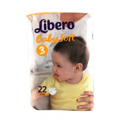 Подгузники 22 шт. Libero Беби софт миди 4-9 кг