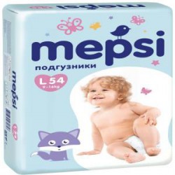 Подгузники 54 шт. Mepsi премиум 9-16 кг р. l