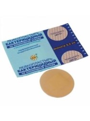 Лейкопластырь бактерицидный Leiko на полимерной основе круглый р. d 22 мм 1 шт.