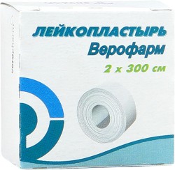 Лейкопластырь фиксирующий р. 2смх300см 1 шт.